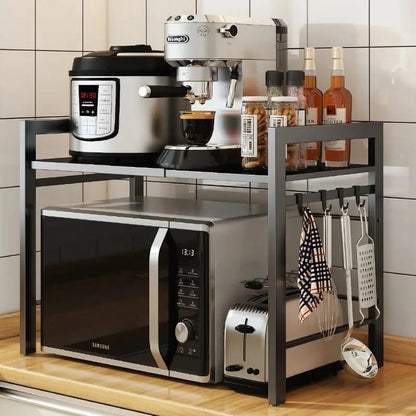 Single-Layer Heavy-Duty Adjustable Microwave Stand