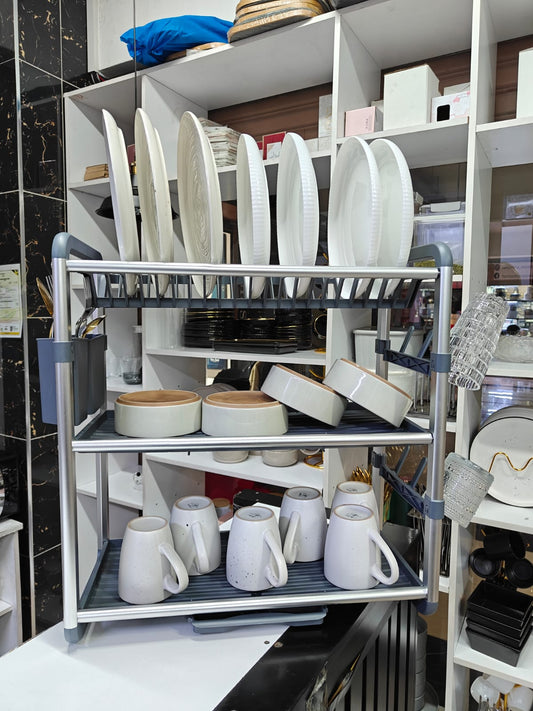Premium Quality 3-Tier Aluminium Dish Drainer