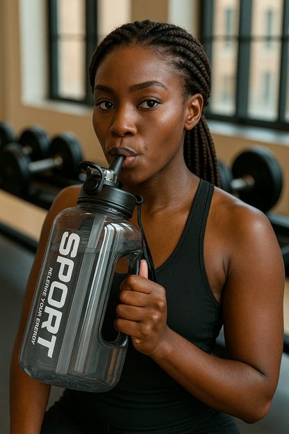 Large Capacity Water Bottle with Flip Lid