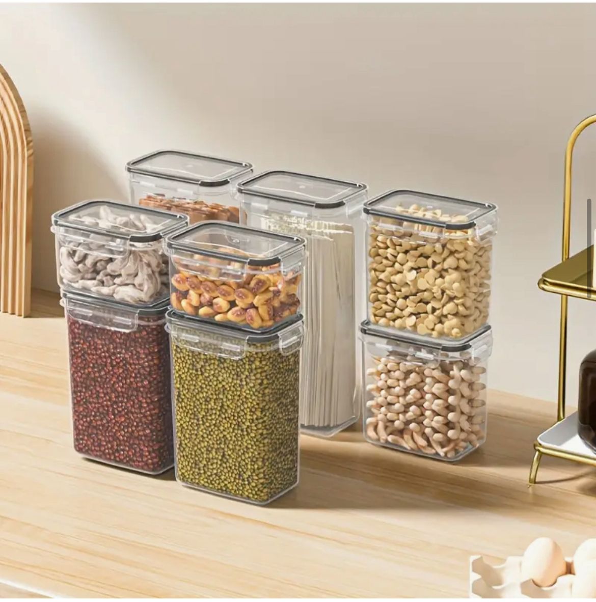 16pcs Food & Pantry Storage Containers Set