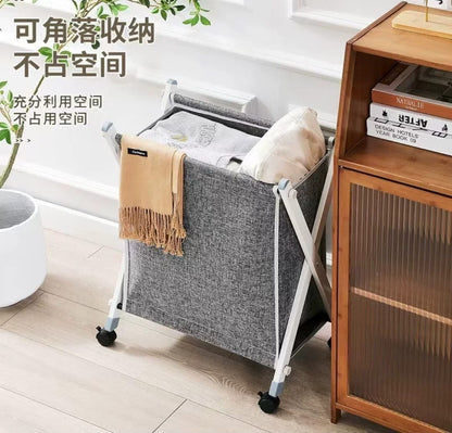 Laundry Basket with Stand & Wheels