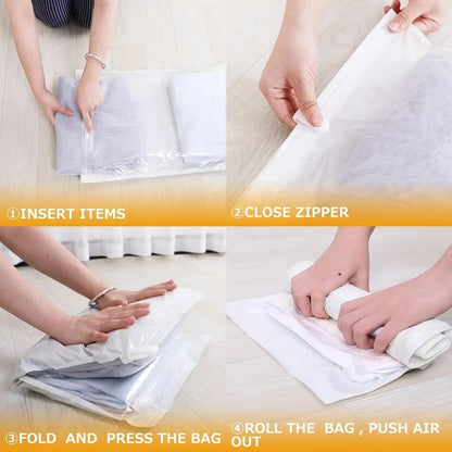 10pcs Travel Cloth Organizer & Compression Storage Bag Set