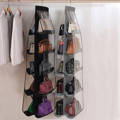 10-Pocket Clear Handbag & Accessory Organizer