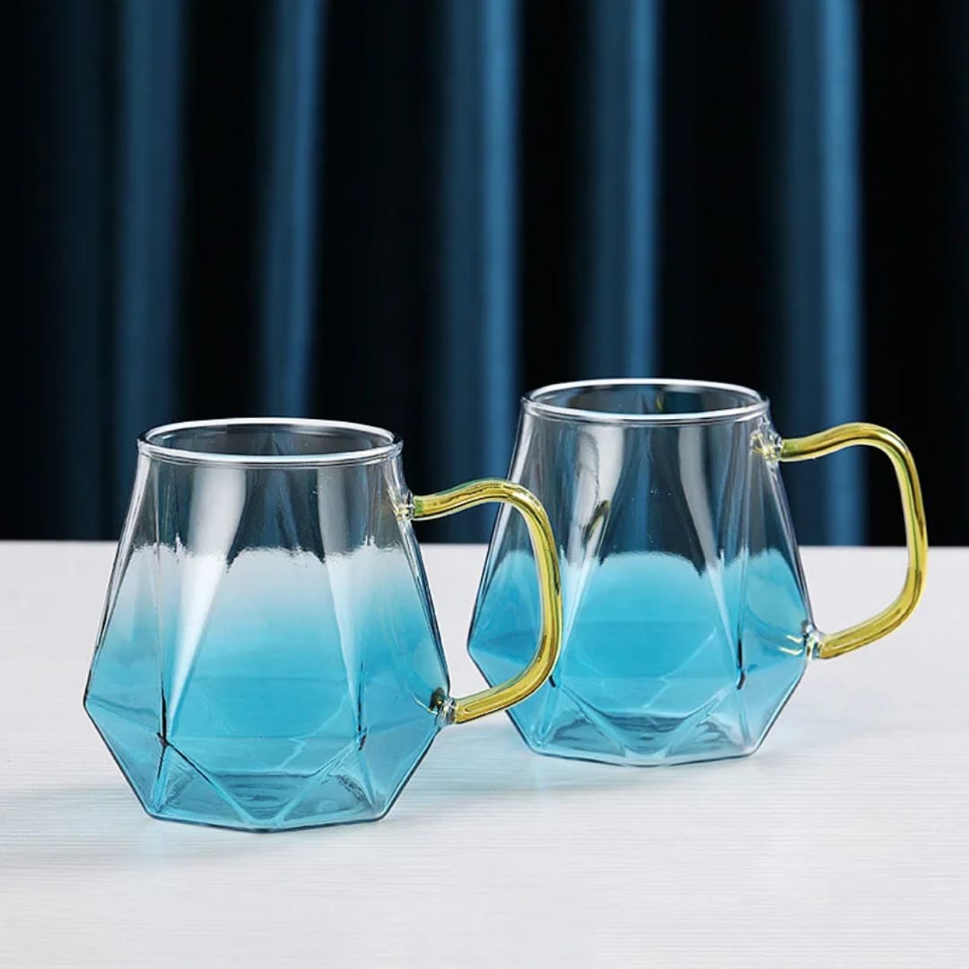 Diamond Textured Glass Teapot Set