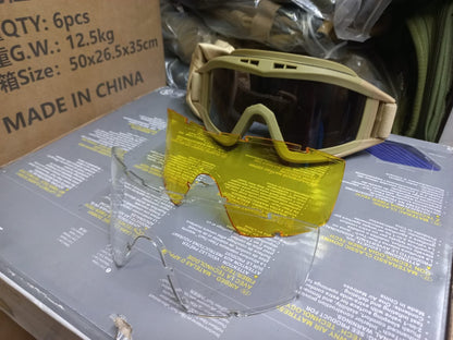 Shooting & Motocross Protective Glasses
