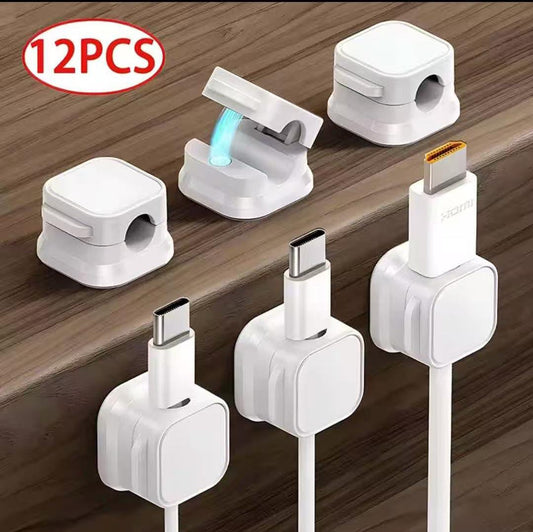 12pcs Set DIY Magnetic Cable Organizer Clips