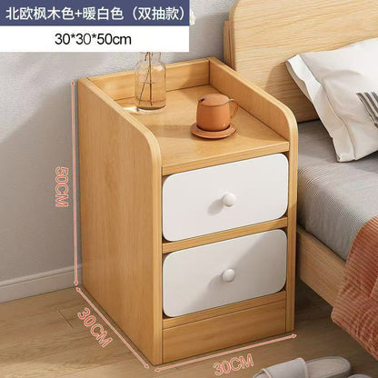 Minimalist Wooden Bedside Table with Drawer