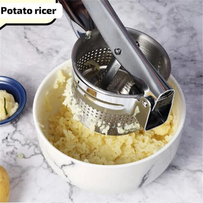 Stainless Steel Potato Masher & Ricer Press