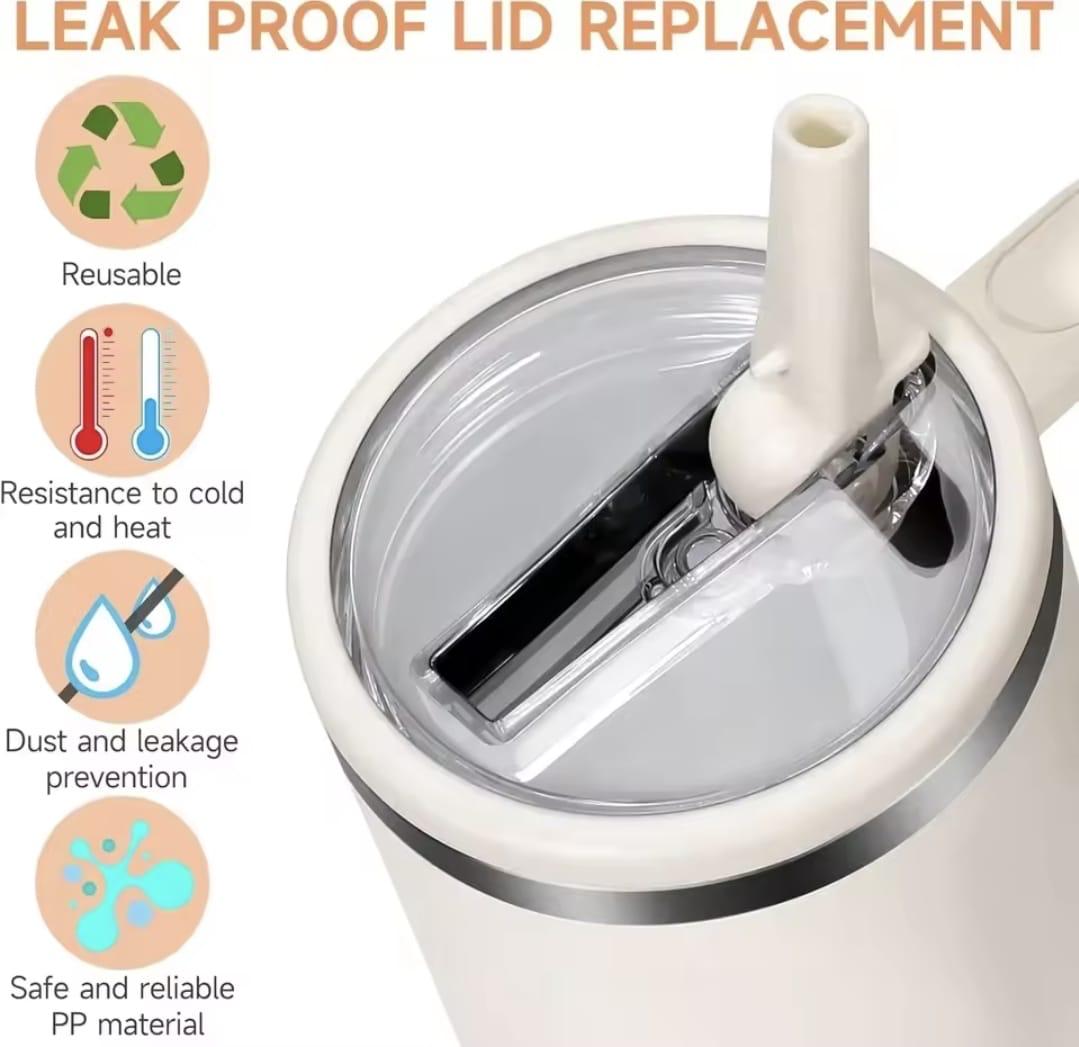 Anti-Leak Stanley Tumbler Replacement Lids with Straws