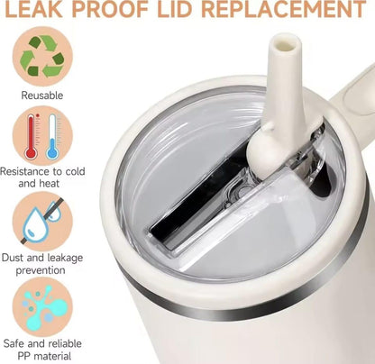 Anti-Leak Stanley Tumbler Replacement Lids with Straws