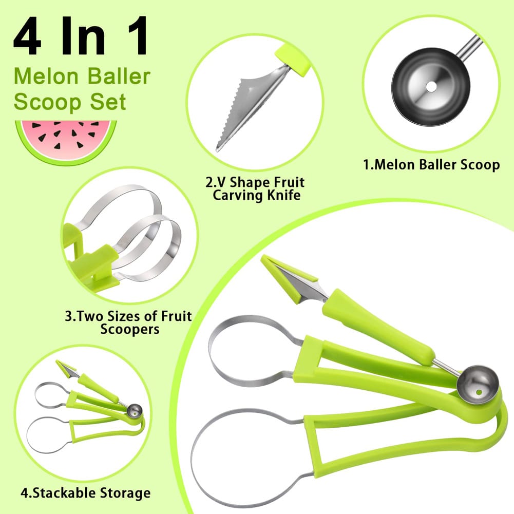4-in-1 Watermelon Slicer & Fruit Cutter