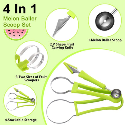 4-in-1 Watermelon Slicer & Fruit Cutter