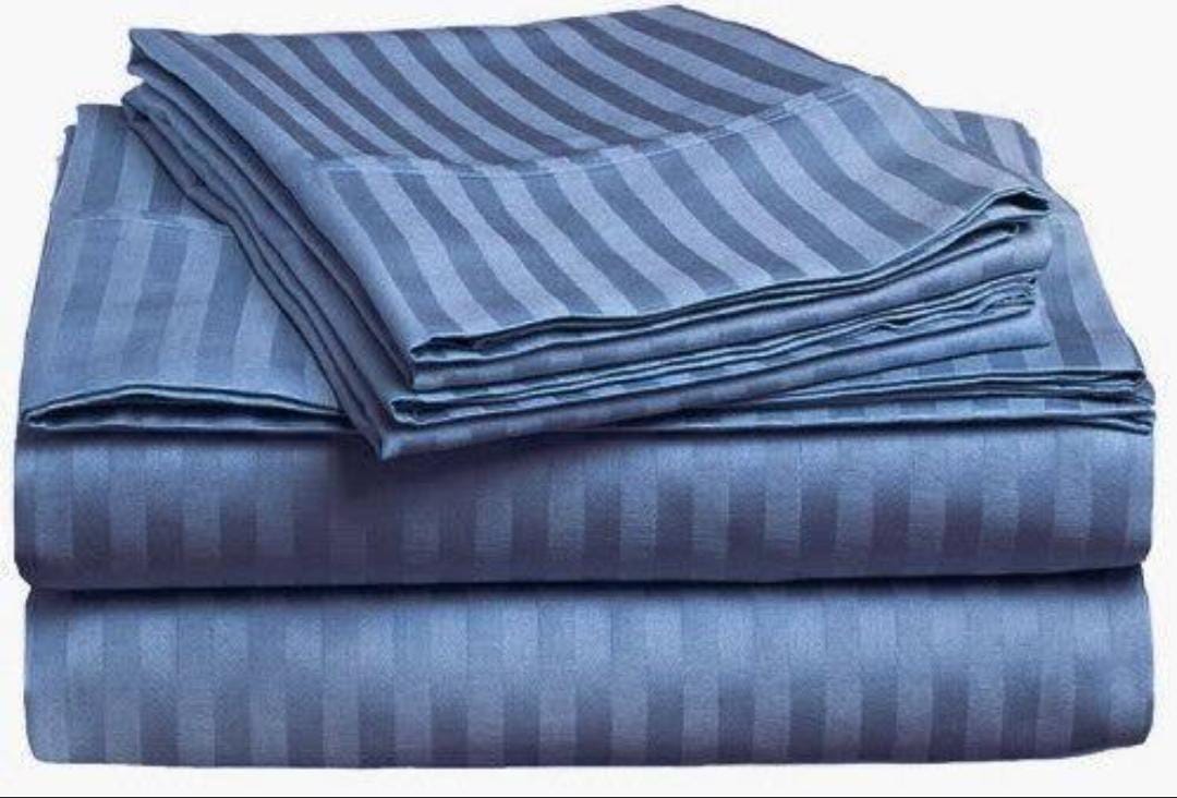 Luxury Cotton Striped Bedsheets