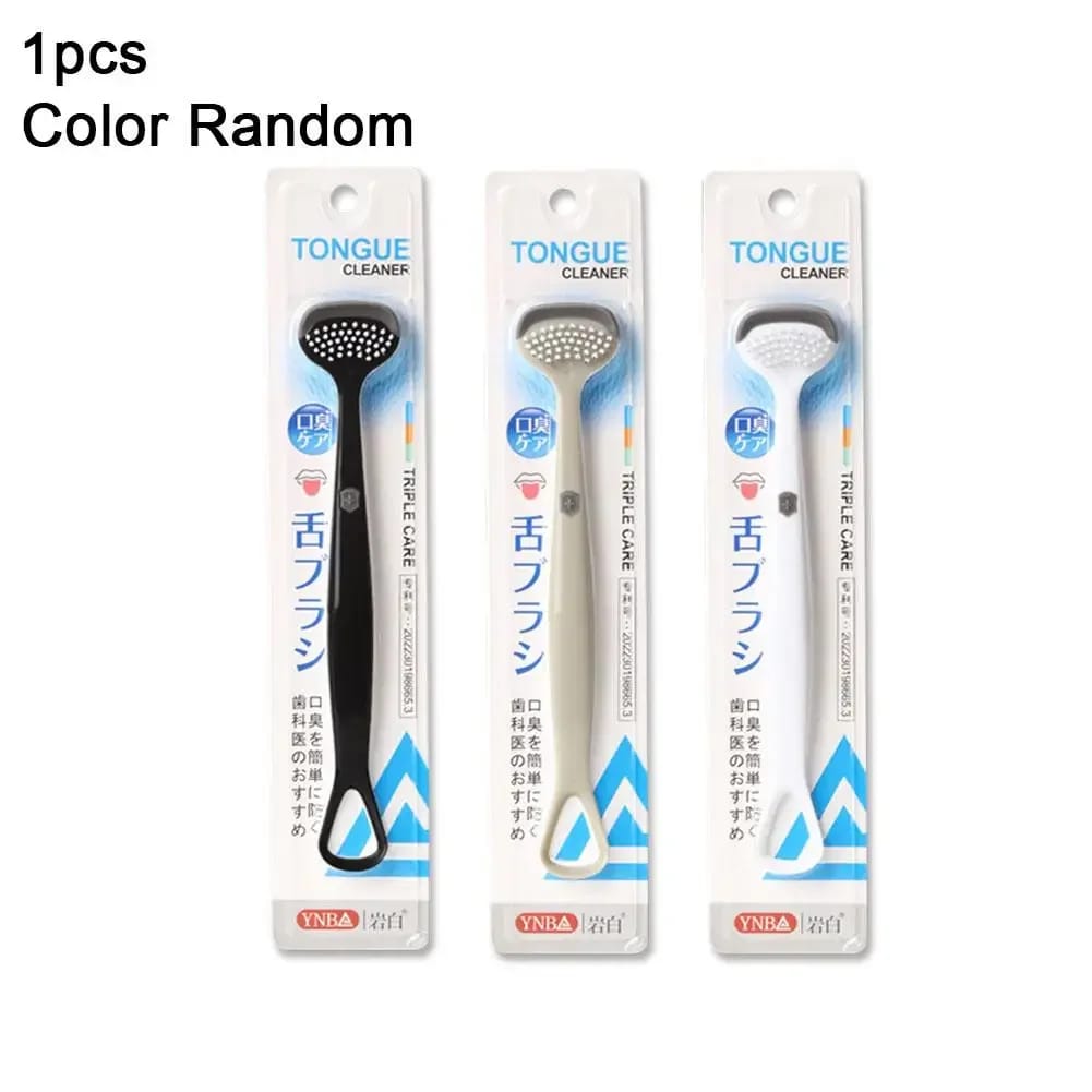 Double-Sided Silicone Tongue Scraper