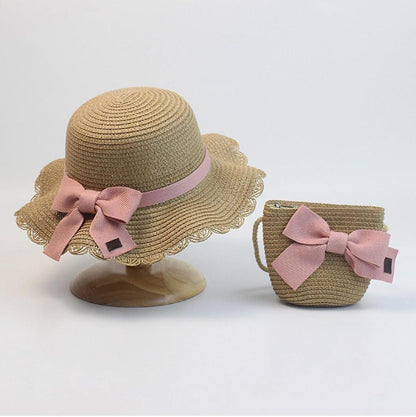 Girls Hat + Sling Bag Casual Wear Set