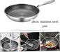 28cm Non-Stick Honeycomb Stainless Steel Frying Pan – 10 Inch Large Pan