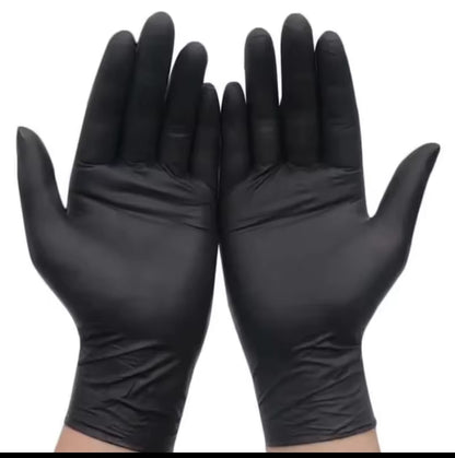 Food Grade Disposable Black Kitchen Gloves – 100pcs