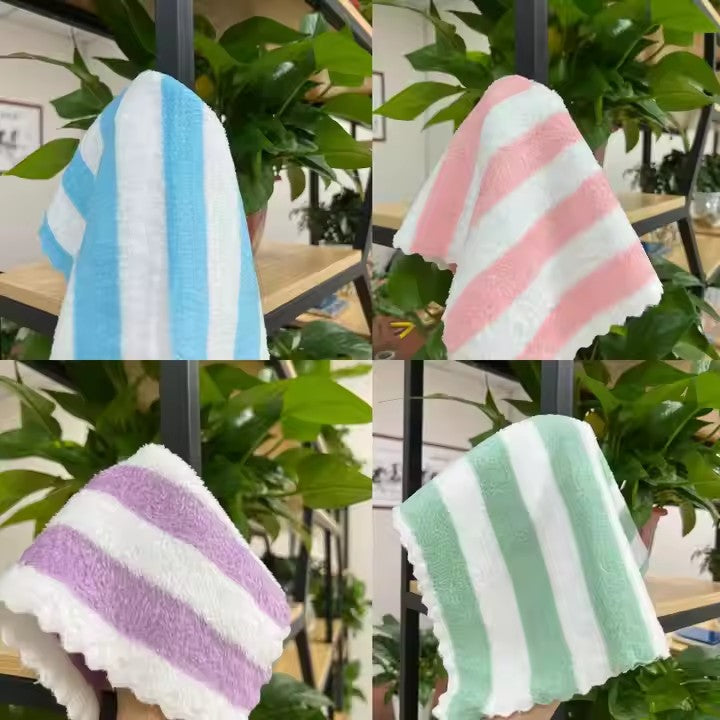 5pcs Coral Fleece Super Soft Towels