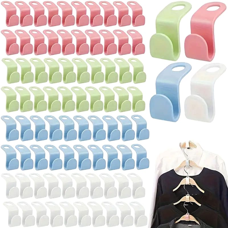 20pcs Connect Hooks for Hanger Wardrobe