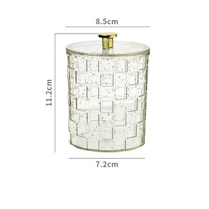 PET Cosmetic Cotton Box – Transparent Luxury Organizer