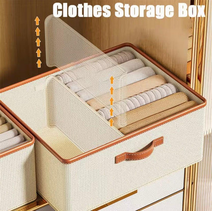Foldable Double Compartment Closet Organizer