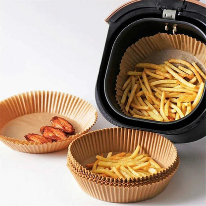 Nonstick Air Fryer Liners – 25pcs (Round & Square)