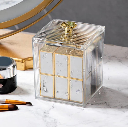 Multifunction Makeup Cotton Pad Storage Box