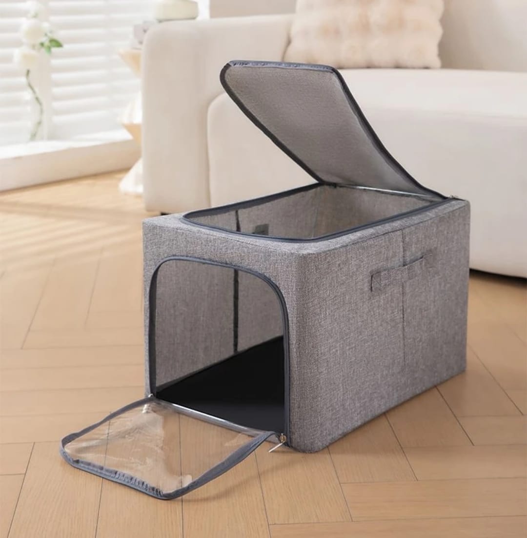 56L Foldable Zipped Closet Organizer