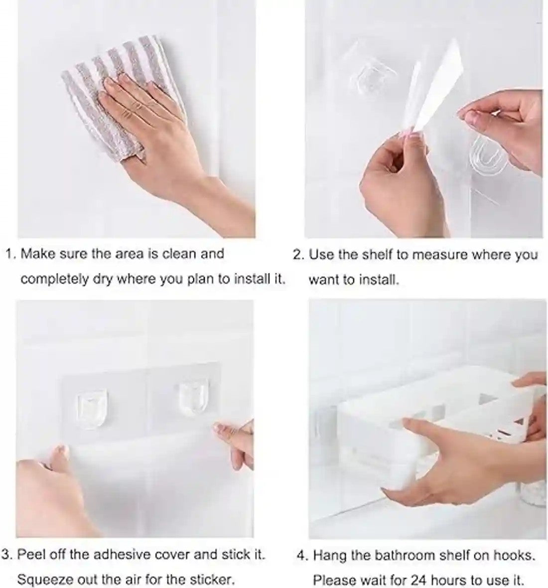 Multipurpose Plastic Wall Corner Shelf
