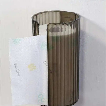 Wall-Mounted Bathroom Tissue Box – Transparent Organizer