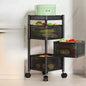 3-Tier Square Design Rotating Fruit & Vegetable Rack
