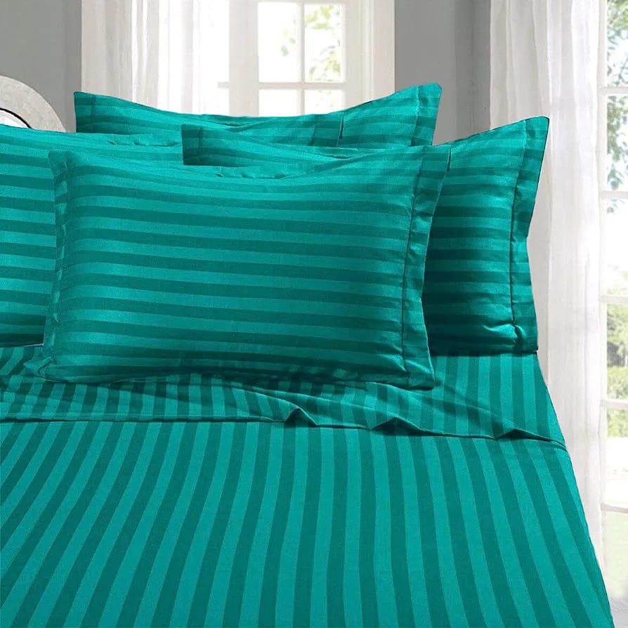 Luxury Cotton Striped Bedsheets