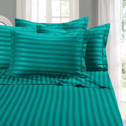 Luxury Cotton Striped Bedsheets