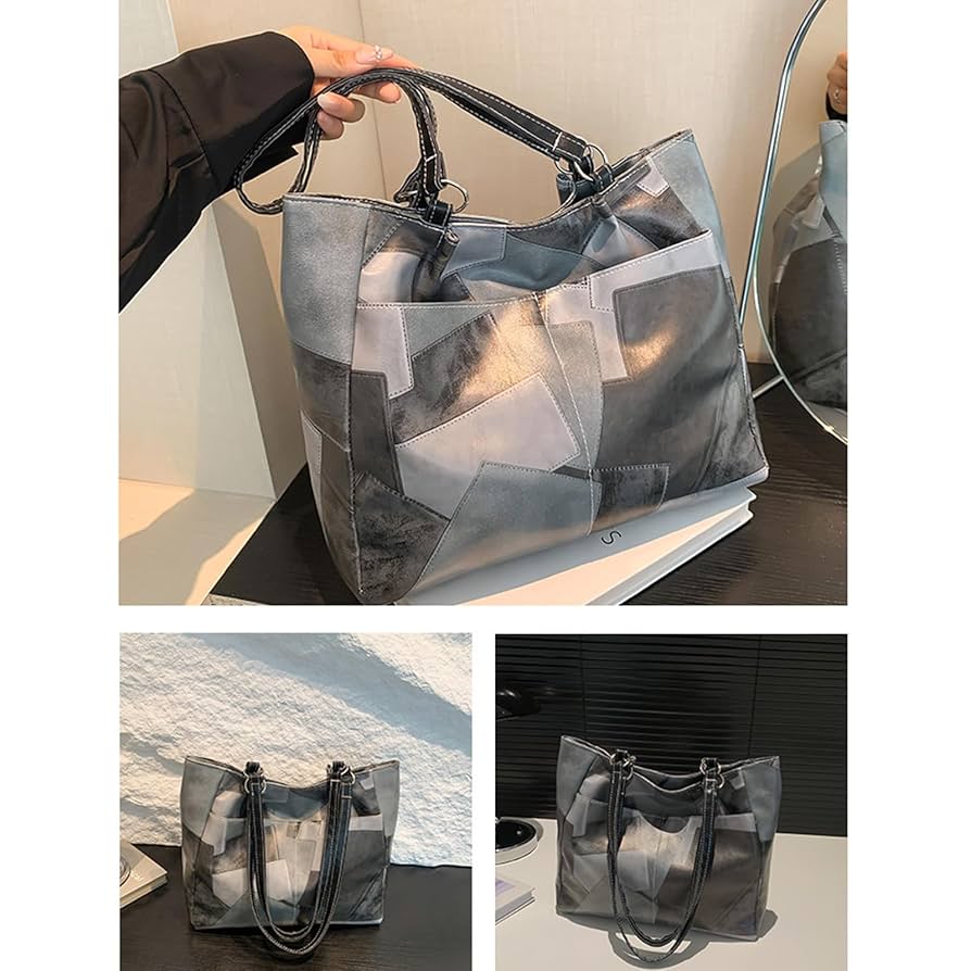 Geometry Pattern Solid Colour Underarm Shoulder Bag