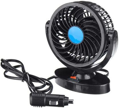 12V DC Electric Car Single Head Fan – Powerful 360° Cooling!