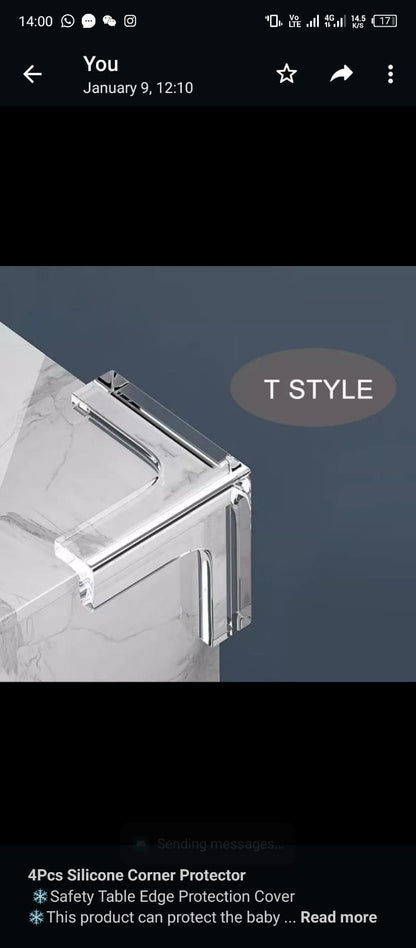 4Pcs Silicone Corner Protector – Baby Safety Edge Guards