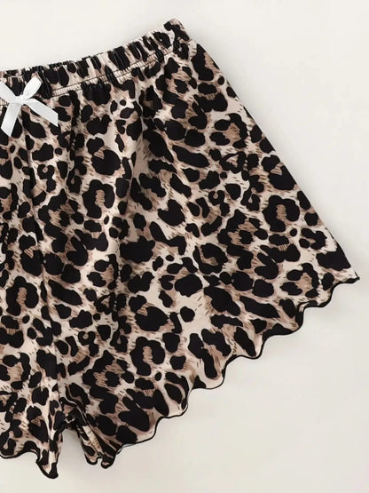 Leopard Print Women’s Pajamas Set