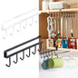 6-Hook Iron Storage Shelf – Multi-Purpose Hanging Rack