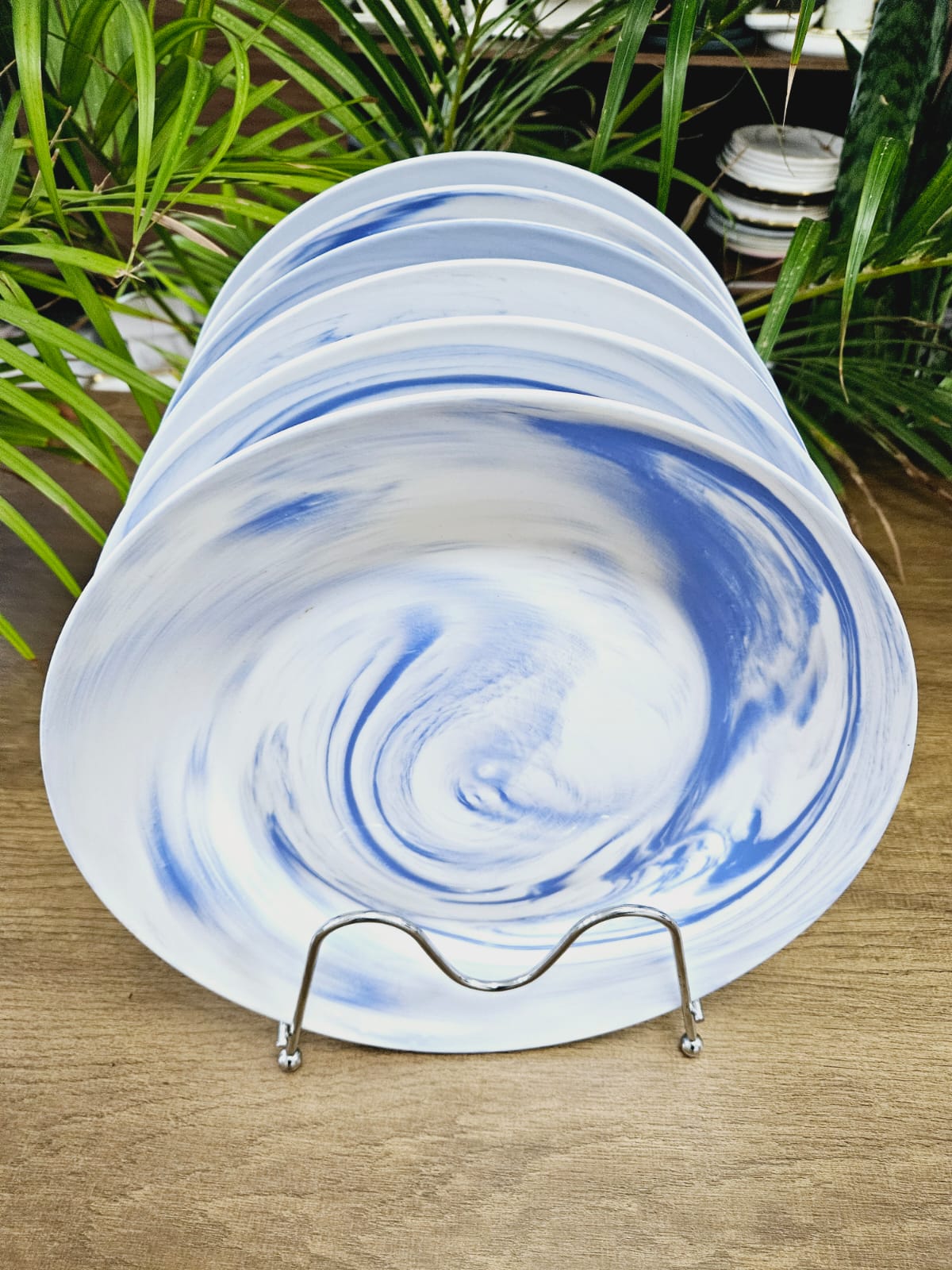 Marble Dinner Plates Set