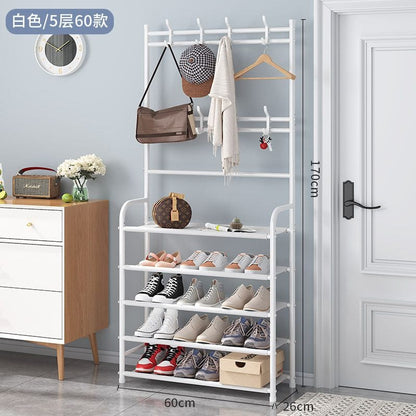 High-Strength Metallic 5-Layer Shoe & Hat Rack