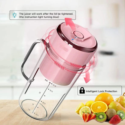 330ml Portable Juice Cup Blender with Straw