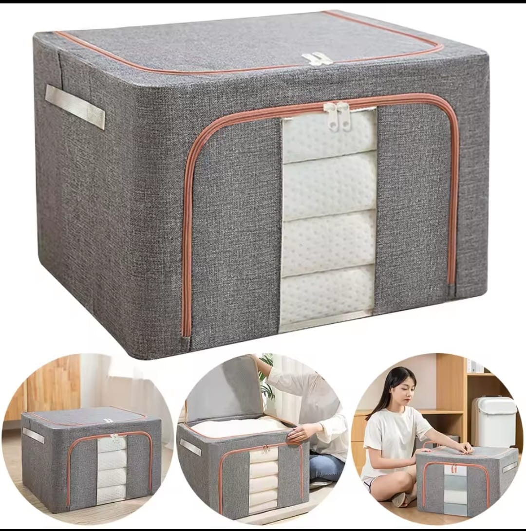 100L Zipped Storage Box/Wardrobe Organizer