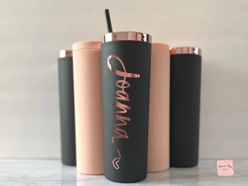 Black-on-Black 470ml Double-Walled Tumbler