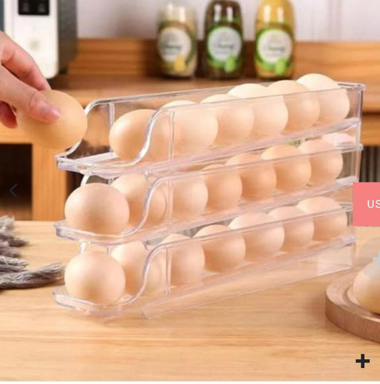 3-Layered Rolling Egg Storage Box