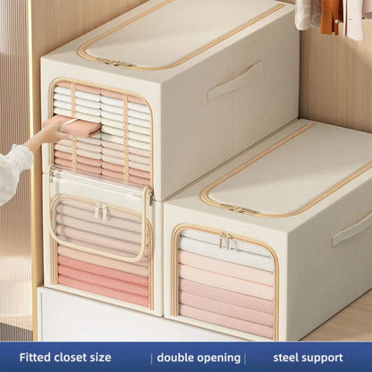 56L Foldable Zipped Closet Organizer