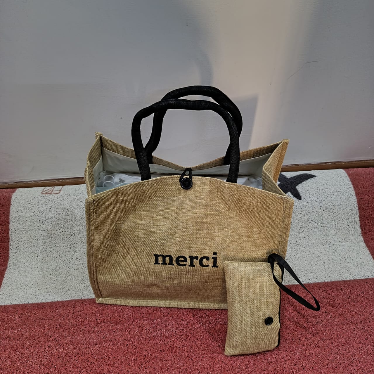 Merci Tote Bag with Coin Purse