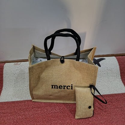 Merci Tote Bag with Coin Purse