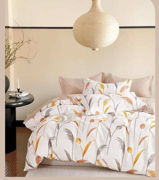 4pcs Plain High-Quality Duvet Cover Set