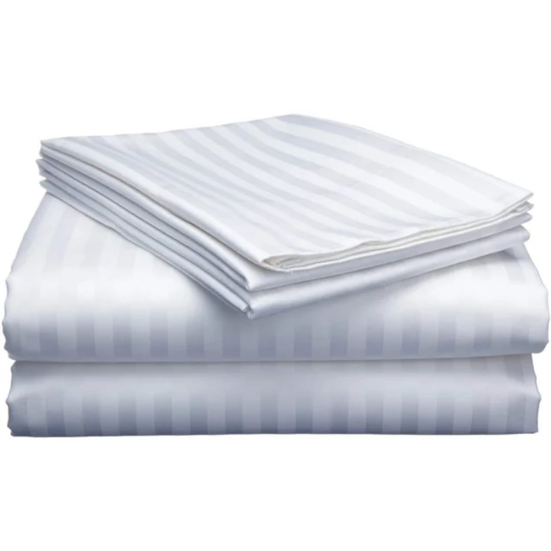 Luxury Cotton Striped Bedsheets
