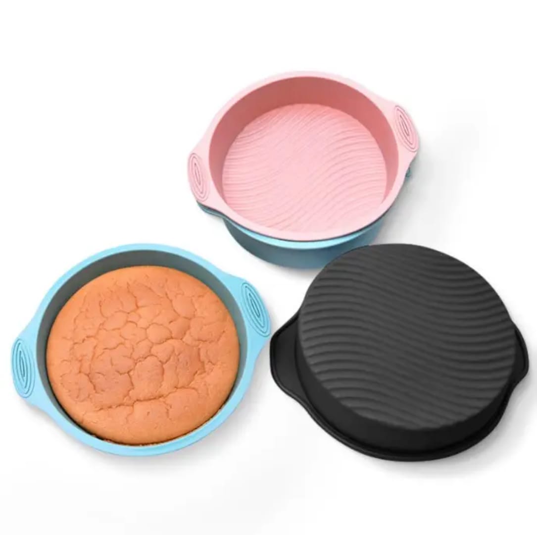 3D Silicone Circular Baking Tin